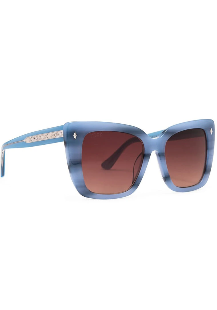 DIFF Eyewear X Star Wars Ahsoka Tano Polarized Sunglasses In Torgruta Tortoise/Maroon Gradient