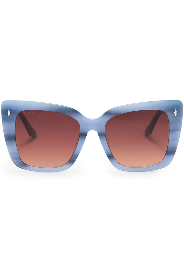 DIFF Eyewear X Star Wars Ahsoka Tano Polarized Sunglasses In Torgruta Tortoise/Maroon Gradient