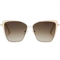 DIFF Eyewear Tea Room Cinema X Star Wars Princess Leia Polarized Sunglasses In General Gold/Brown Gradient