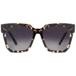 DIFF Eyewear Jessie Polarized Sunglasses In Espresso Tortoise/Gray Gradient The Great Fantastic