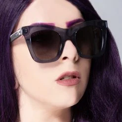 DIFF Eyewear The Great Fantastic Kaia Polarized Sunglasses In Night Sky/Blue Gradient