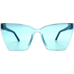 DIFF Eyewear Goldie Sunglasses In Black Turquoise Mirror New