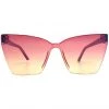 DIFF Eyewear Goldie Sunglasses In Macarena Pink Crystal Sunset Gradient Flash