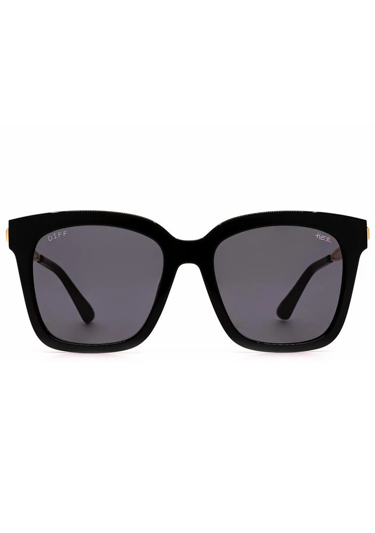 DIFF Eyewear X H.E.R. Bella Sunglasses In Black/Gray The Great Fantastic