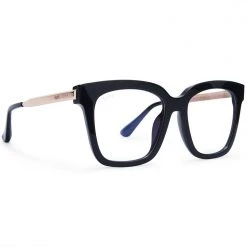 DIFF Eyewear The Great Fantastic X H.E.R. Bella Blue Light Glasses In Black/Gold