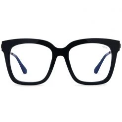 DIFF Eyewear The Great Fantastic X H.E.R. Bella Blue Light Glasses In Black/Gold