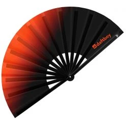 Daftboy Accessories Beyond Basic Ombre Burnt Orange To Black Rave Fan