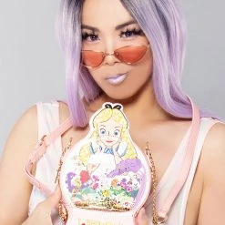 Danielle Nicole Mad World X Disney Alice In Wonderland Snow Globe Crossbody