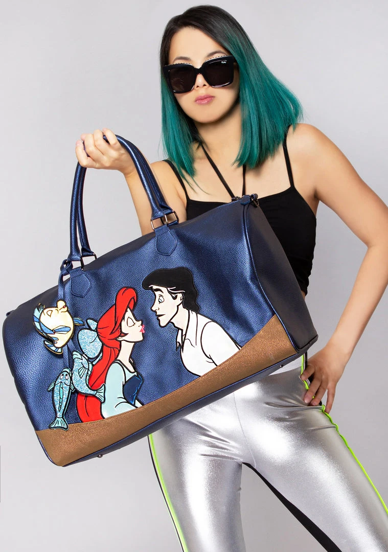 Danielle Nicole X LASR Exclusive Disney Little Mermaid Kiss The Girl Weekender Bag LASR Exclusives