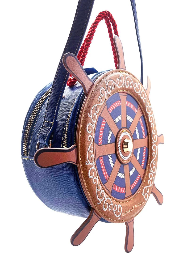 Danielle Nicole New X Disney Little Mermaid Prince Eric Nautical Wheel Crossbody Bag