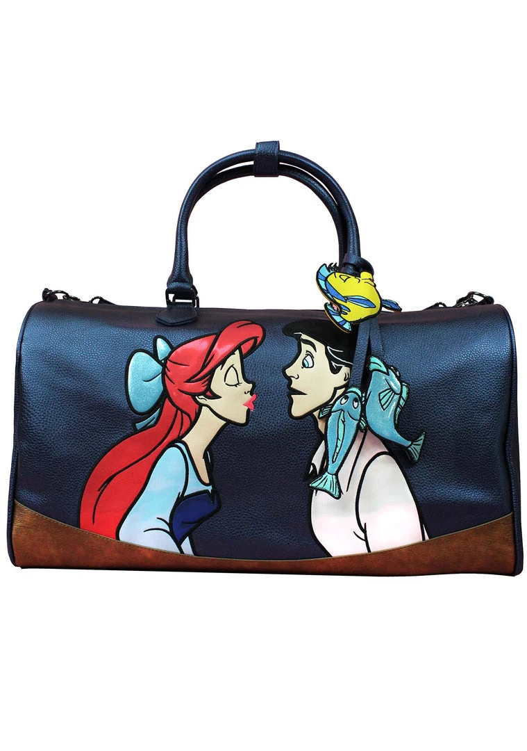 Danielle Nicole X LASR Exclusive Disney Little Mermaid Kiss The Girl Weekender Bag LASR Exclusives