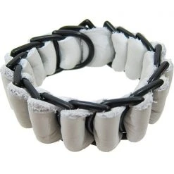 David Galan Accessories Military Leather Bracelet In White
