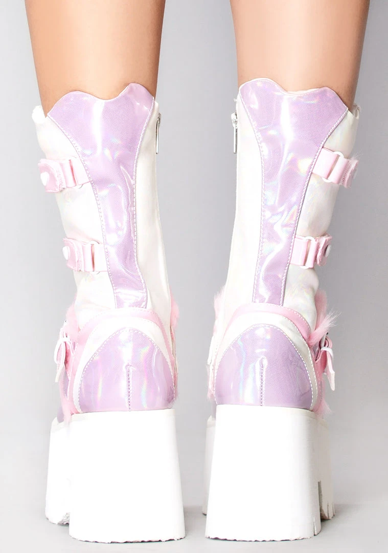 Demonia Mad World Lovesick Platform Boots