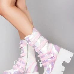 Demonia Mad World Lovesick Platform Boots