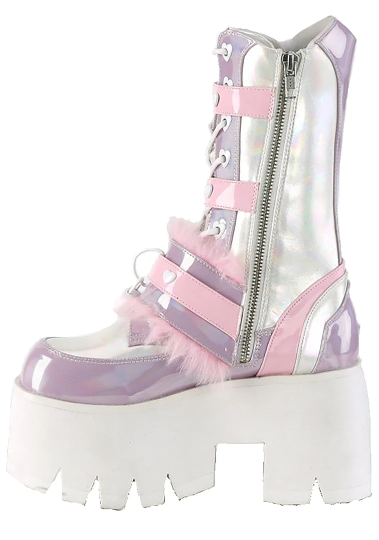 Demonia Mad World Lovesick Platform Boots