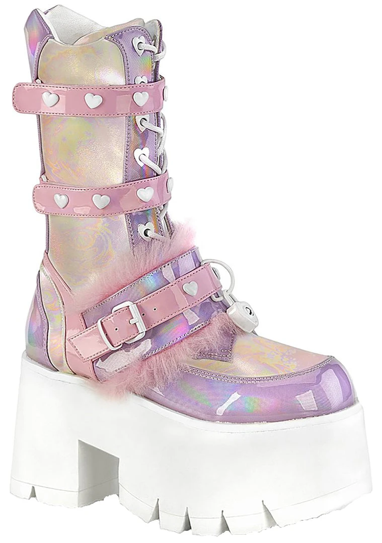 Demonia Mad World Lovesick Platform Boots