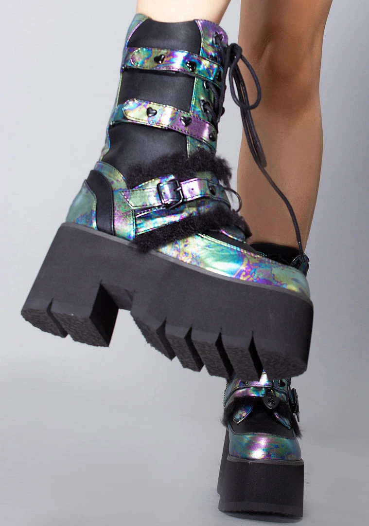 Demonia Mad World Party Monster Platform Boots