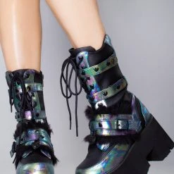 Demonia Mad World Party Monster Platform Boots
