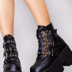 Demonia Bat Out Of Hell Platform Boots Wild Heart