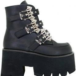 Demonia Bat Out Of Hell Platform Boots Wild Heart