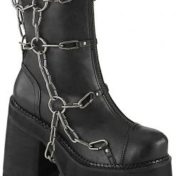 Demonia Pent Up Chained Platform Boots Shoes
