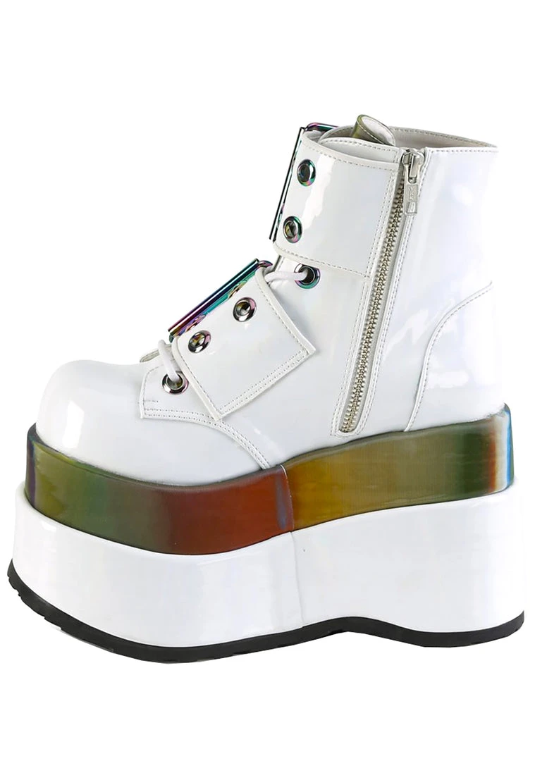Demonia Raving Rainbow Platform Boots