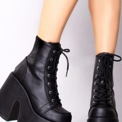 Demonia Here For Trouble Platform Boots Shoes