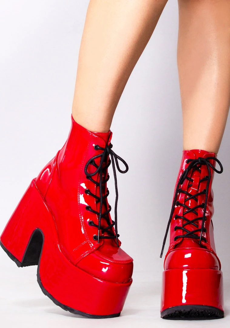 Demonia Kneel Before Me Platform Boots