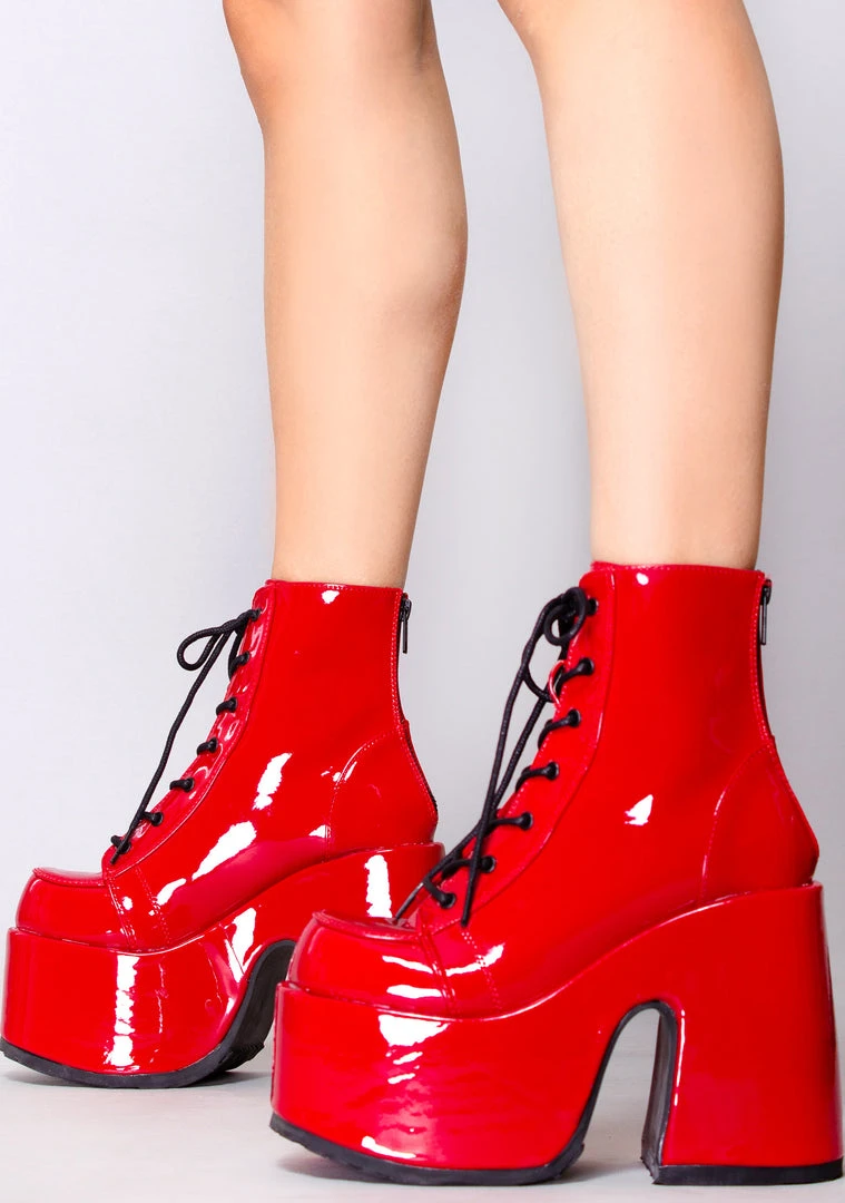 Demonia Kneel Before Me Platform Boots