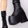 Demonia Shoes Night Dive Platform Boots
