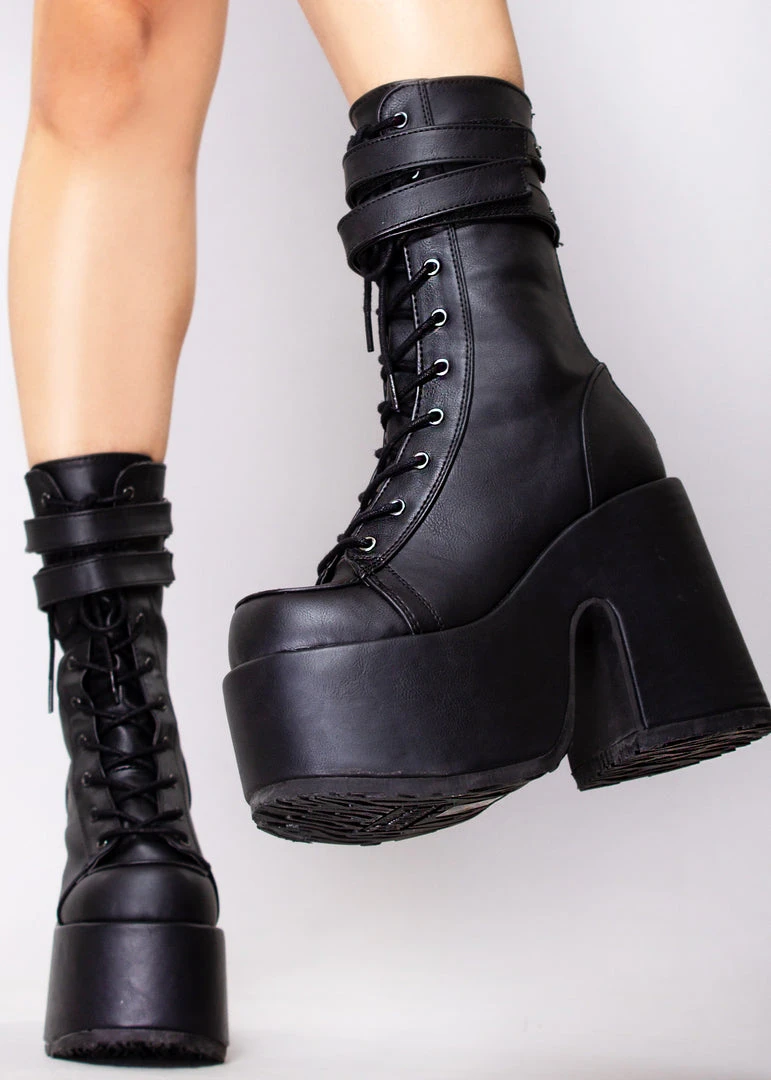 Demonia Shoes Night Dive Platform Boots