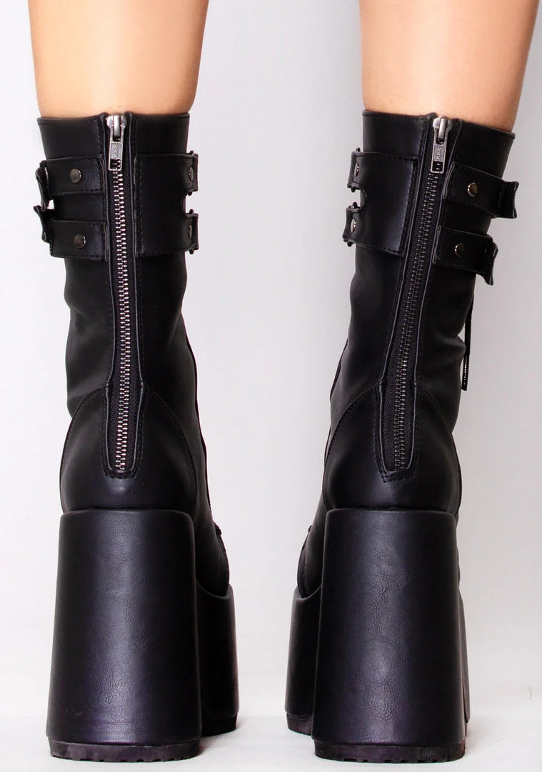 Demonia Shoes Night Dive Platform Boots