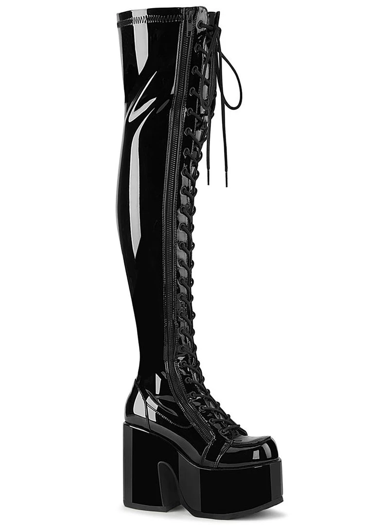 Demonia Mistress May I Platform Boots Wild Heart