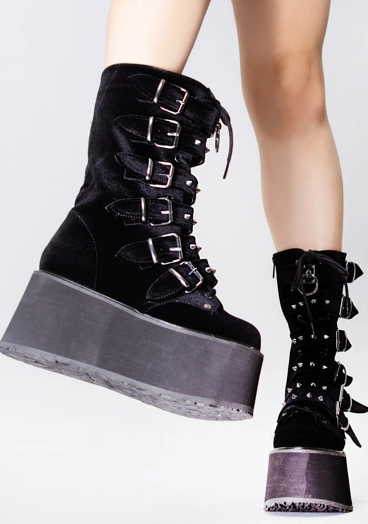 Demonia Death Wish Platform Boots