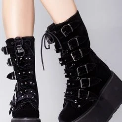 Demonia Death Wish Platform Boots