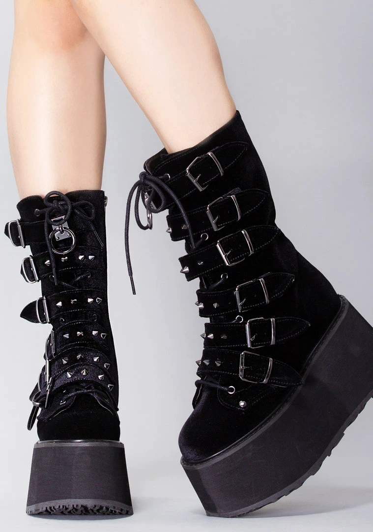 Demonia Death Wish Platform Boots