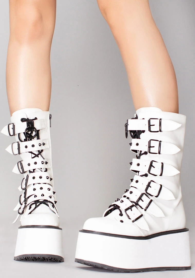 Demonia Mad World Sudden Death Platform Boots