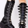 Demonia The Great Fantastic Obsession Multi Strapped Platform Boots