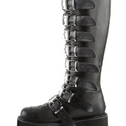 Demonia The Great Fantastic Obsession Multi Strapped Platform Boots