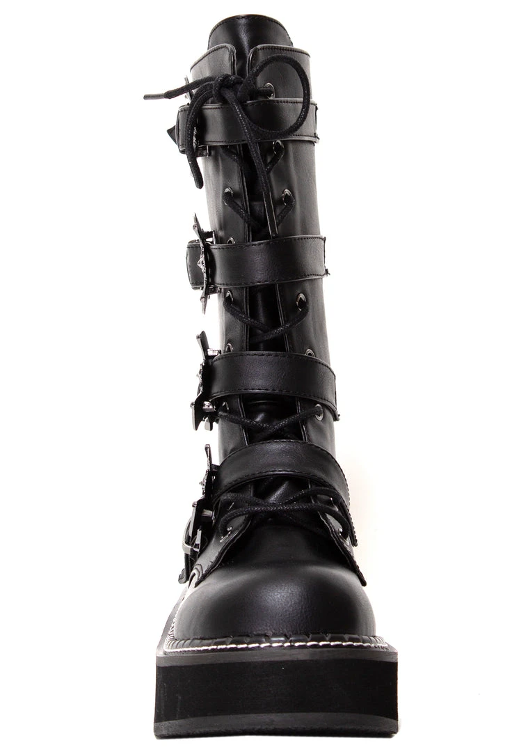 Demonia Shadow Walker Platform Boots Shoes
