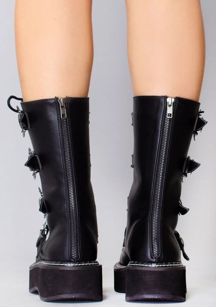 Demonia Shadow Walker Platform Boots Shoes