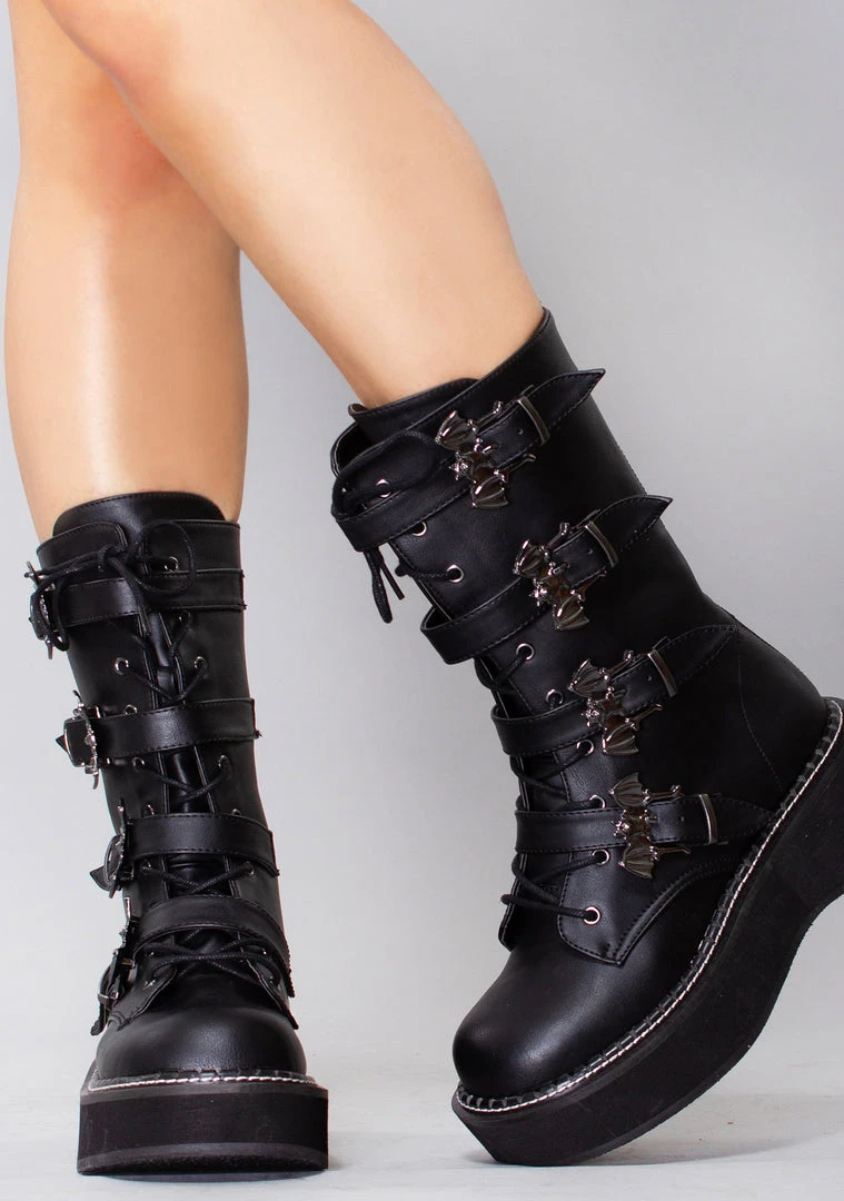 Demonia Shadow Walker Platform Boots Shoes