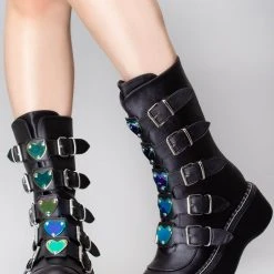 Demonia Fatally Yours Platform Boots