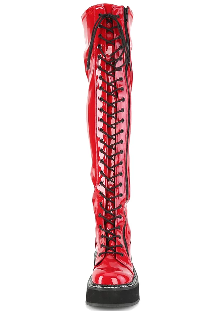 Demonia She Wants Revenge Thigh High Platform Boots