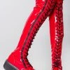 Demonia She Wants Revenge Thigh High Platform Boots