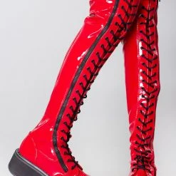 Demonia She Wants Revenge Thigh High Platform Boots