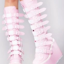 Demonia Notice Me Platform Boots