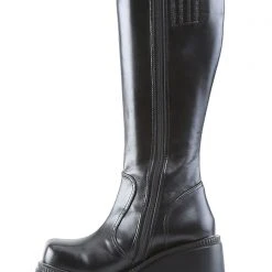 Demonia Total Blackout Platform Boots