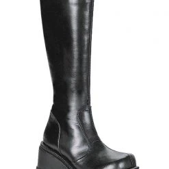 Demonia Total Blackout Platform Boots