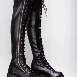 Demonia Dangerous Conviction Thigh-High Platform Boots The Great Fantastic